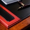 Dacasso Rosewood & Leather 25.5" x 17.25" Side-Rail Desk Pad PR-8002 - alternate 5